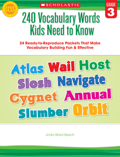 240 Vocabulary Words Kids Need to Know (Grade 3) | Free PDF Download