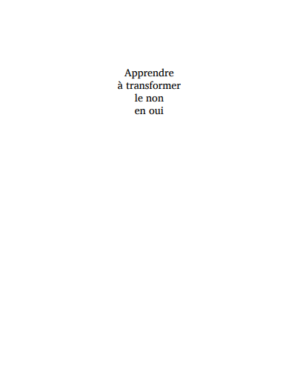 Apprendre à transformer le non en oui | Free PDF Download