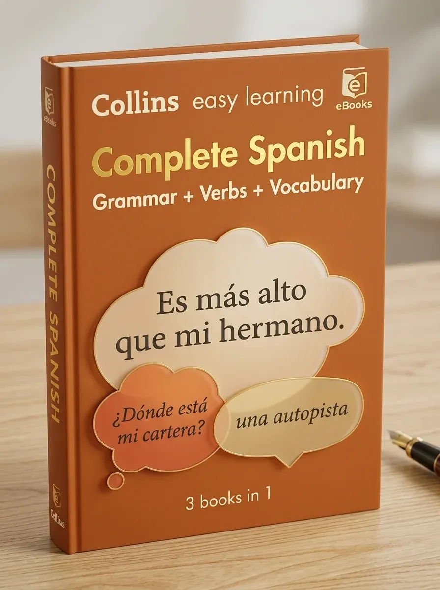 COLLINS EASY LEARNING – Complete Spanish Grammar + Verbs + Vocabulary