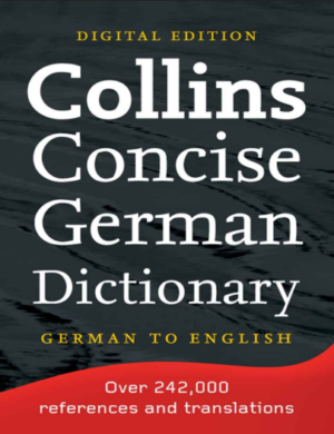 Collins Concise German Dictionary Deutsch-Englisch | Free PDF Download