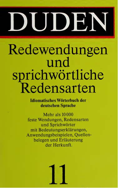 DerDuden Band 11 Redewendungen und sprichwörtliche… kleine Eisbaer hilf mir fliegen (Beer, Hans….