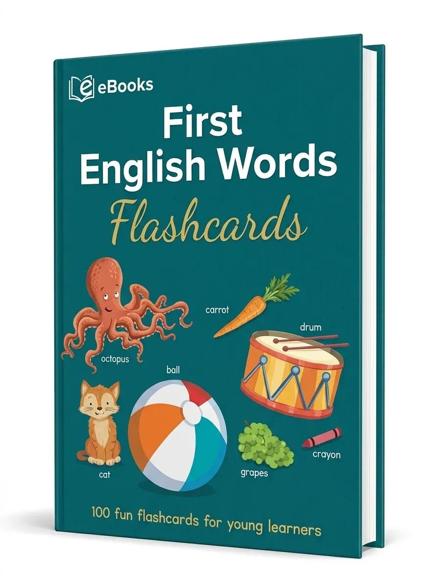 First English Words Flashcards (100 cards)