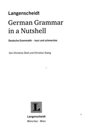 German Grammar in a Nutshell | Free PDF Download