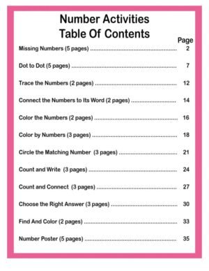 Number Activities