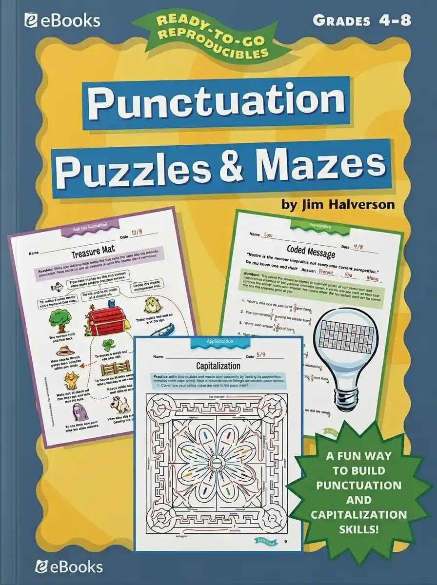 Punctuation Puzzles Mazes Ready To Go Reproducibles