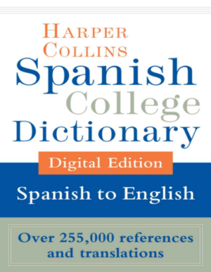 Spanish College Dictionary | Free PDF Download