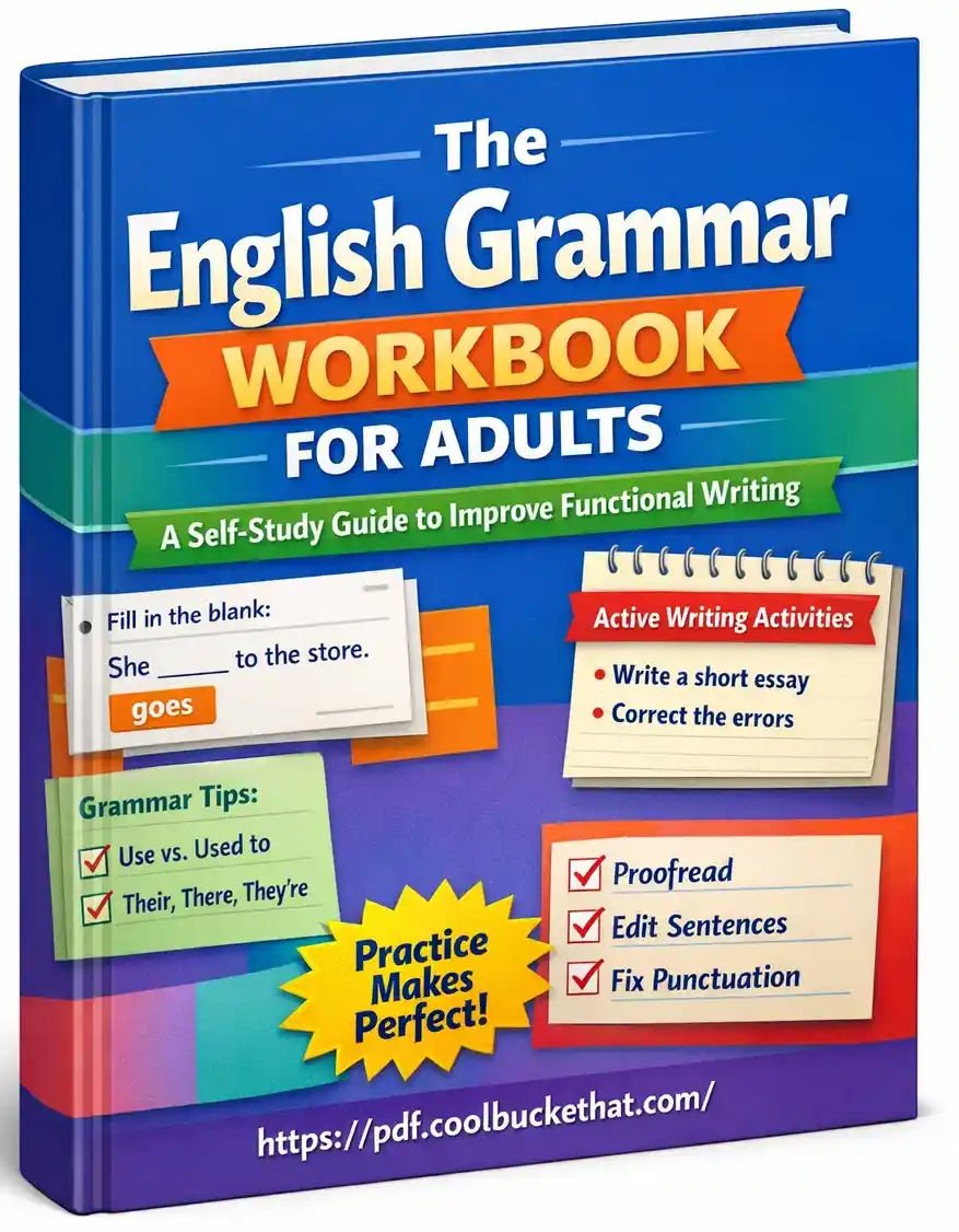 The English Grammar Workbook for Adults – A Self-Study Guide to Improve